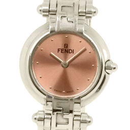FENDI Fendi Orology 750L Stainless Steel Quartz Analog Display Ladies Pink Dial Watch [Used]