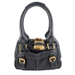 Chloe Chloe Leather Black Ladies Handbag [Used]