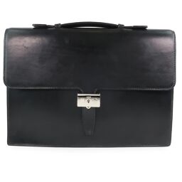 LOEWE Loewe Calf Black Men's Business Bag [Used]