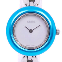 GUCCI Gucci Change Bezel 11 / 12.2L Stainless Steel Silver Quartz Analog Display Ladies White Dial Watch [Used] A Rank