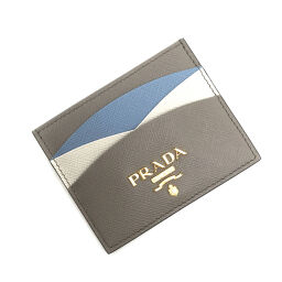 プラダ PRADA カードケース 1MC025  サフィアーノレザー グレー レディース K11126662