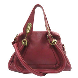 Chloe Chloe Paraty Small 3S0024 Shoulder Bag Leather / Leather Berry Cupcake 0162 Ladies