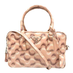 Prada PRADA 1BB113 Handbag Leather / Leather Pink 0095 Ladies