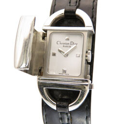 Dior Dior Quartz Pandio La D78-100 Watch Stainless Steel / Patent Leather Silver 0066 Ladies