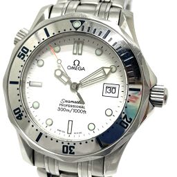 OMEGA Omega 2562.20 Seamaster 300 Date Quartz Watch SS Boys Silver