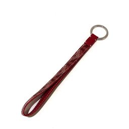 GOYARD Gojar Key Ring Herringbone Sesame Key Holder PVC Red Women