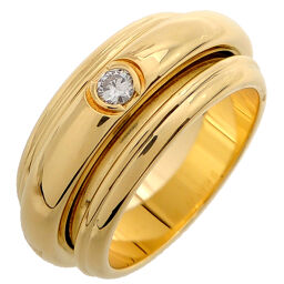 PIAGET Piaget 750YG # 63 Possession Diamond 750 Yellow Gold No. 23 Men's Ring / Ring DH65095 [Used] A rank