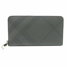 BURBERRY Burberry 50144801 Round Zip Wallet PVC x Leather Women's Wallet DH65860 [Used] A Rank