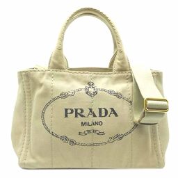 PRADA Prada B2439G CANAPA Canapa 2Way tote bag canvas ladies handbag DH66762 [used] A rank