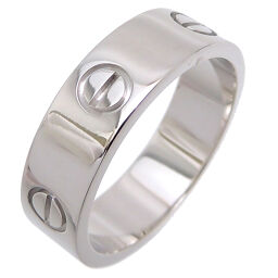 CARTIER Cartier 750WG # 59 Love 750 White Gold No. 18 Men's Ring / Ring DH67129 [Used] A rank