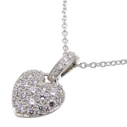 TIFFANY & Co. Tiffany Pt950 Sentimental Heart Diamond Pt950 Platinum Ladies Necklace DH67167 [Used] A rank