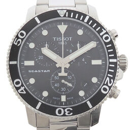TISSOT Tissot T120.417.11.051.00 Seastar 1000 Chronograph ['21 domestic purchase] Quartz Men's Black Dial Watch DH67188 [Used] A rank