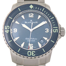 Blancpain Blancpain 5015-12B40-98B Fifty Fasoms self-winding men's blue dial watch DH67224 [used] A rank