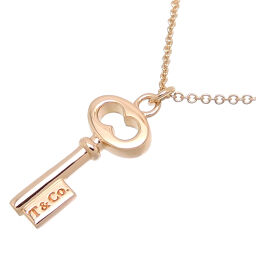 TIFFANY & Co. Tiffany 750PG Oval Key 750 Pink Gold Ladies Necklace DH67300 [Used] A rank