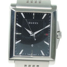 GUCCI Gucci G Timeless 138.4 Stainless Steel Quartz Men's Black Dial Watch [Used] A-Rank