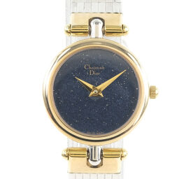 Dior Christian Dior 3025 Stainless Steel Gold / Silver Quartz Ladies Blue Dial Watch [Used]