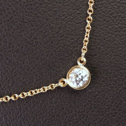 TIFFANY & Co. Tiffany by the Yard 0.12ct K18 Yellow Gold x Diamond Ladies Necklace [Used] A Rank