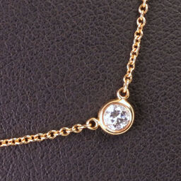 TIFFANY & Co. Tiffany by the Yard 0.12ct K18 Yellow Gold x Diamond Ladies Necklace [Used] A Rank