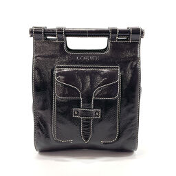 LOEWE Loewe Handbag Patent Leather Black [Used] Ladies