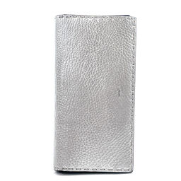 FENDI FENDI long wallet 7M0186-74P Celeria calf silver [used] ladies