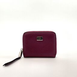 TOD'S Tod's Coin Case Leather Purple [Used] Ladies