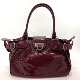 Salvatore Ferragamo Salvatore Ferragamo Handbag AB-21 A050 Handbag Gancio Patent Leather Purple [Used] Ladies