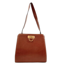 Salvatore Ferragamo Salvatore Ferragamo Shoulder Bag Shoulder Bag Gancini Leather Brown [Used] Ladies