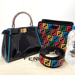 FENDI FENDI Handbag 8BN316 Peek-A-Boo Iconic Patent Leather Multicolor Multicolor [Used] Ladies