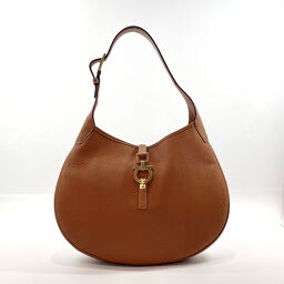 Salvatore Ferragamo Salvatore Ferragamo Handbag AU-21-2421 Gancio Leather Brown [Used] Ladies