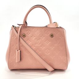 LOUIS VUITTON Louis Vuitton Handbag M44123 Montagne BB Monogram Amplant Pink [Used] Ladies