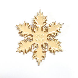 CHANEL Brooch Snowflake GP Gold Gold [Used] Ladies