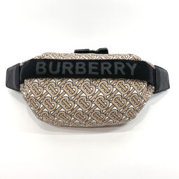 BURBERRY Burberry waist bag 8011616 MEDIUM MONOGRAM PRINTED BUM BAG nylon beige beige [used] unisex