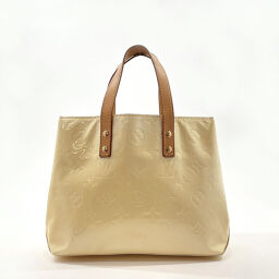 LOUIS VUITTON Louis Vuitton Tote Bag M91336 Lead PM Monogram Verni Yellow Yellow [Used] Ladies