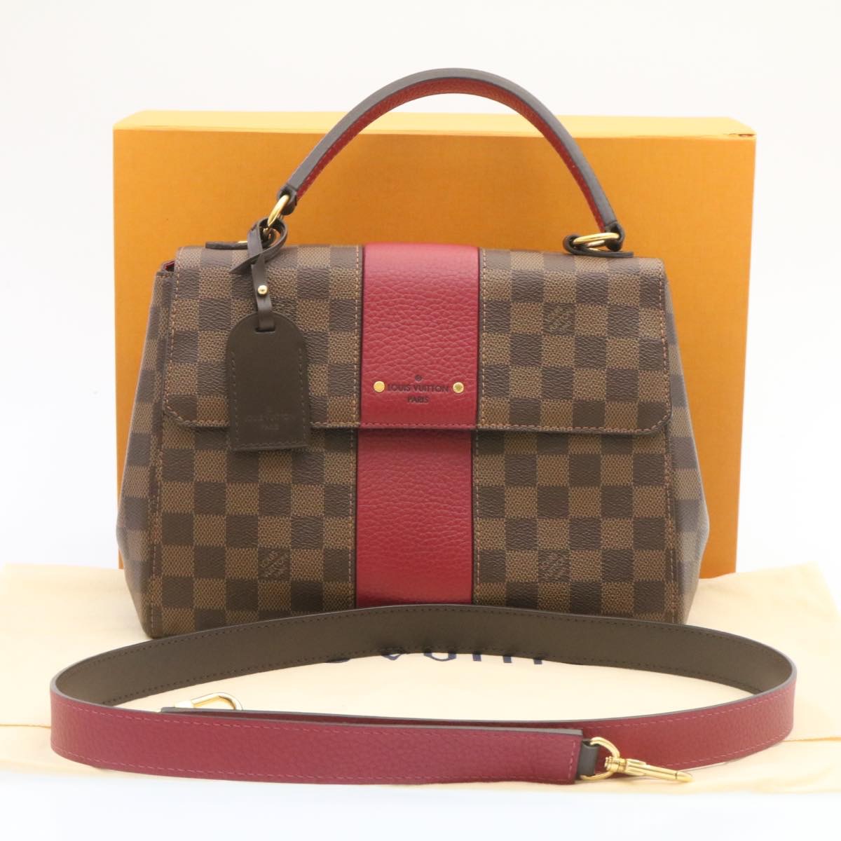 【希少】 LOUIS VUITTON Damier Ebene side ハンドバッグ LOUIS VUITTON Damier Ebene Bond Street 2Way Shoulder Hand