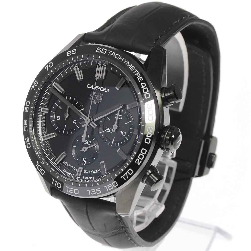高品質新品高品質新品限定⭐︎タグホイヤー カレラ キャリバーホイヤー02 ジャパンブラックエディション 腕時計(アナログ) 