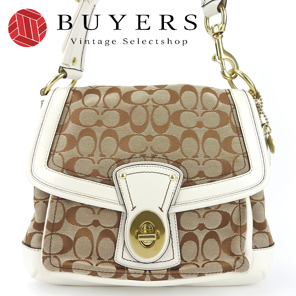 COACH コーチ バッグ 本革 ベージュ COACH(コーチ) バッグ/レザー