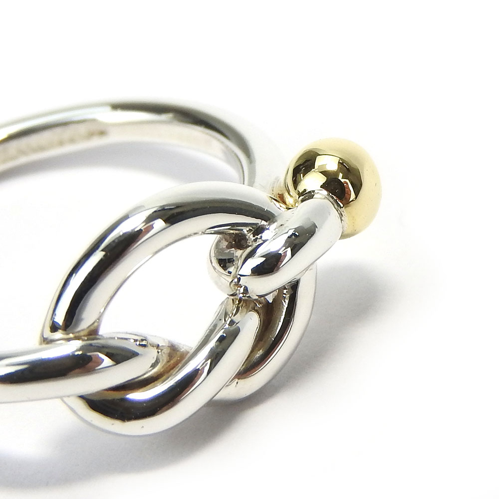 Tiffany & Co. フックアンドアイ 11号 指輪 18k SV925