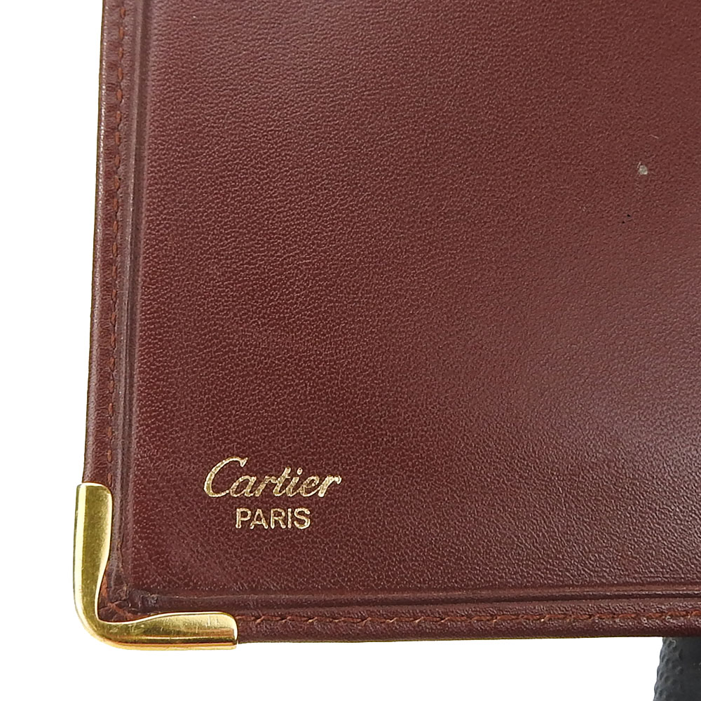 中古】 カルティエ 札入れ マスト レザー ボルドー ボルドー 二つ折り ロゴ コンパクト レディース メンズ CARTIER｜CARTIER  カルティエ｜店舗買取｜財布/小物＞財布｜USEDのアパレル通販サイト - SMASELL（スマセル）