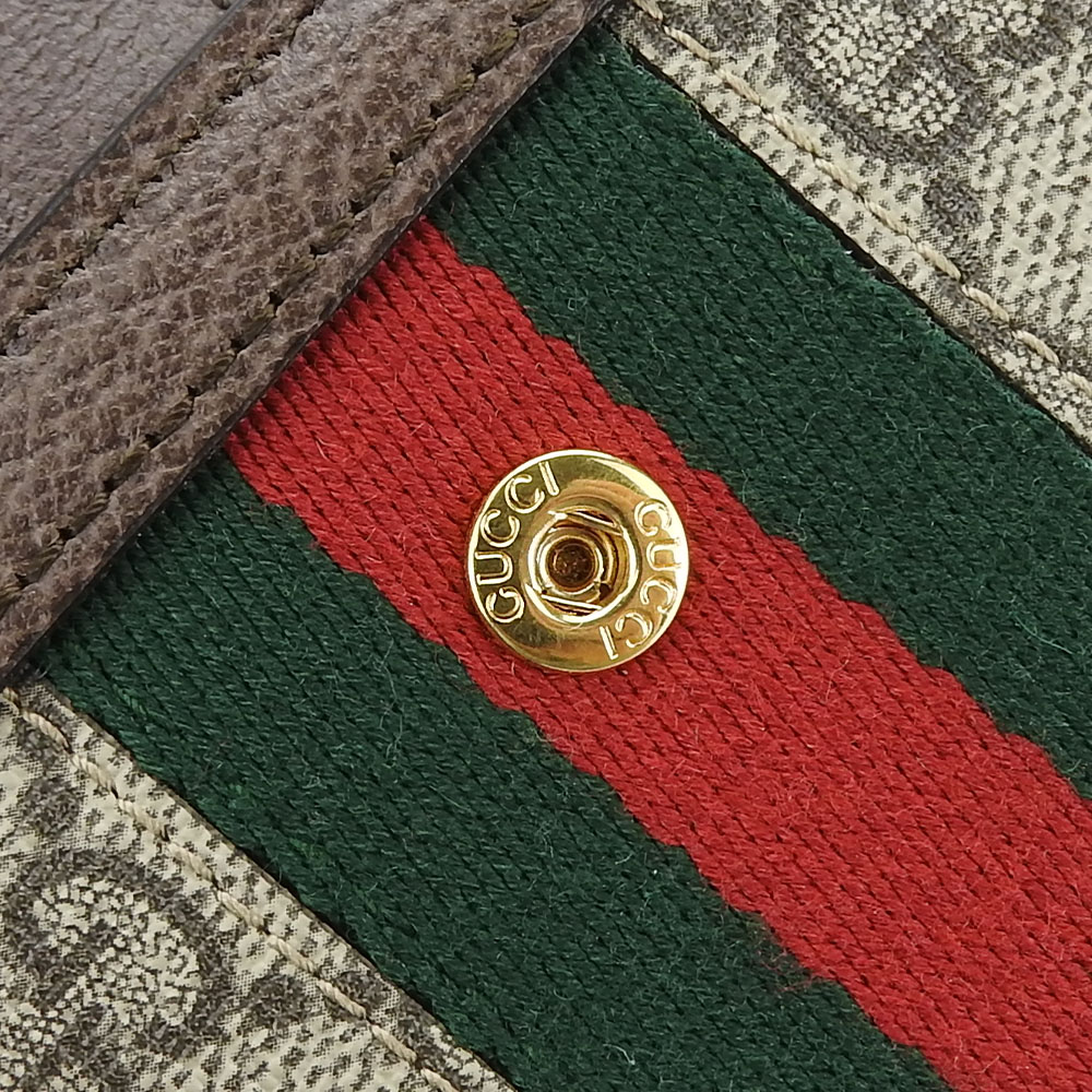 グッチ 523173 GGスプリーム シェリーライン 折り財布 レディース