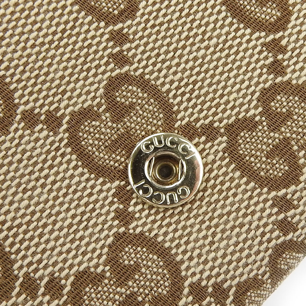 Gucci GGパターン 二つ折り財布 ベージュ GUCCI GGパターン 二つ折り財布 ベージュ/レッド