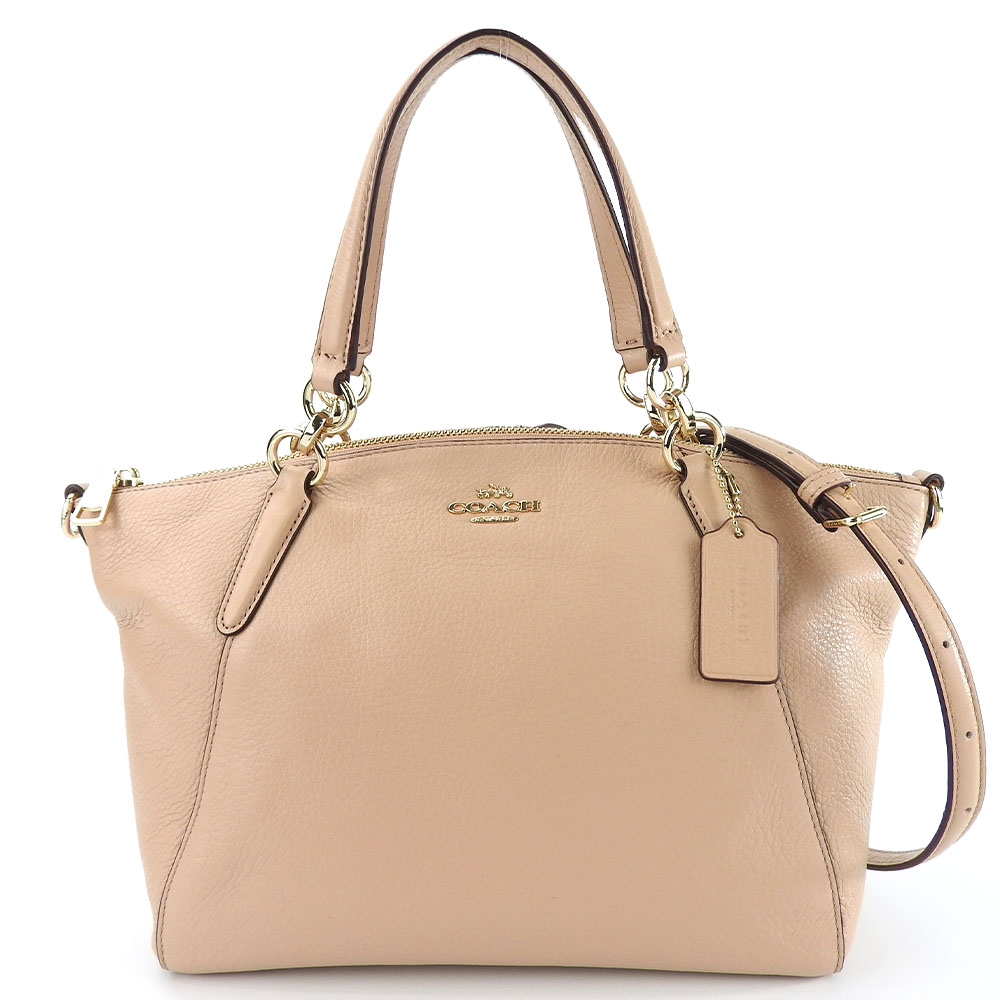 中古】 コーチ ハンドバッグ F36675 レザー ピンクベージュ ゴールド金具 2WAY ショルダー レディース 女性 COACH｜COACH コーチ ｜店舗買取｜バッグ＞ハンドバッグ｜USEDのアパレル通販サイト - SMASELL（スマセル）