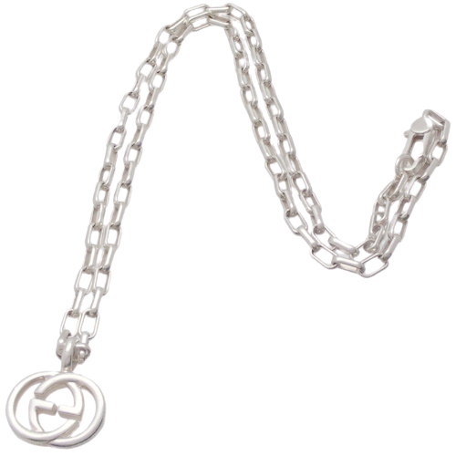 GUCCI Interlocking G Necklace Silver925 Silver 295710 J8400 8106