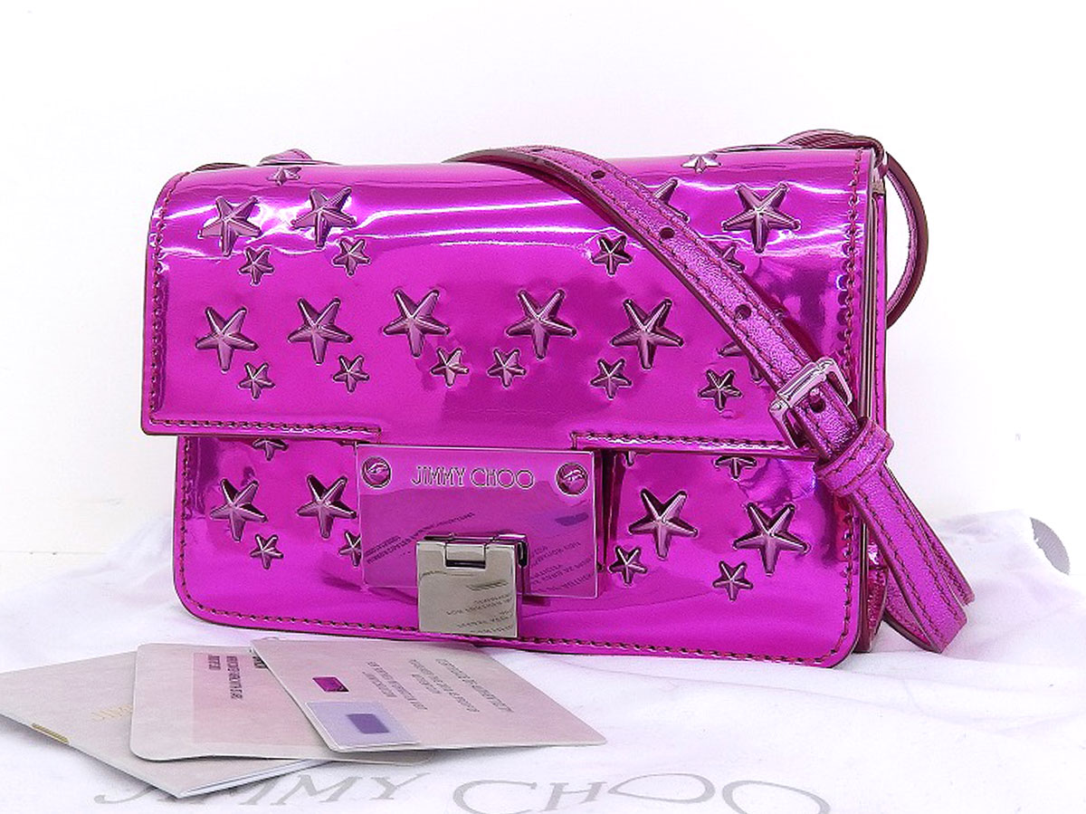 jimmy choo pink clutch bag