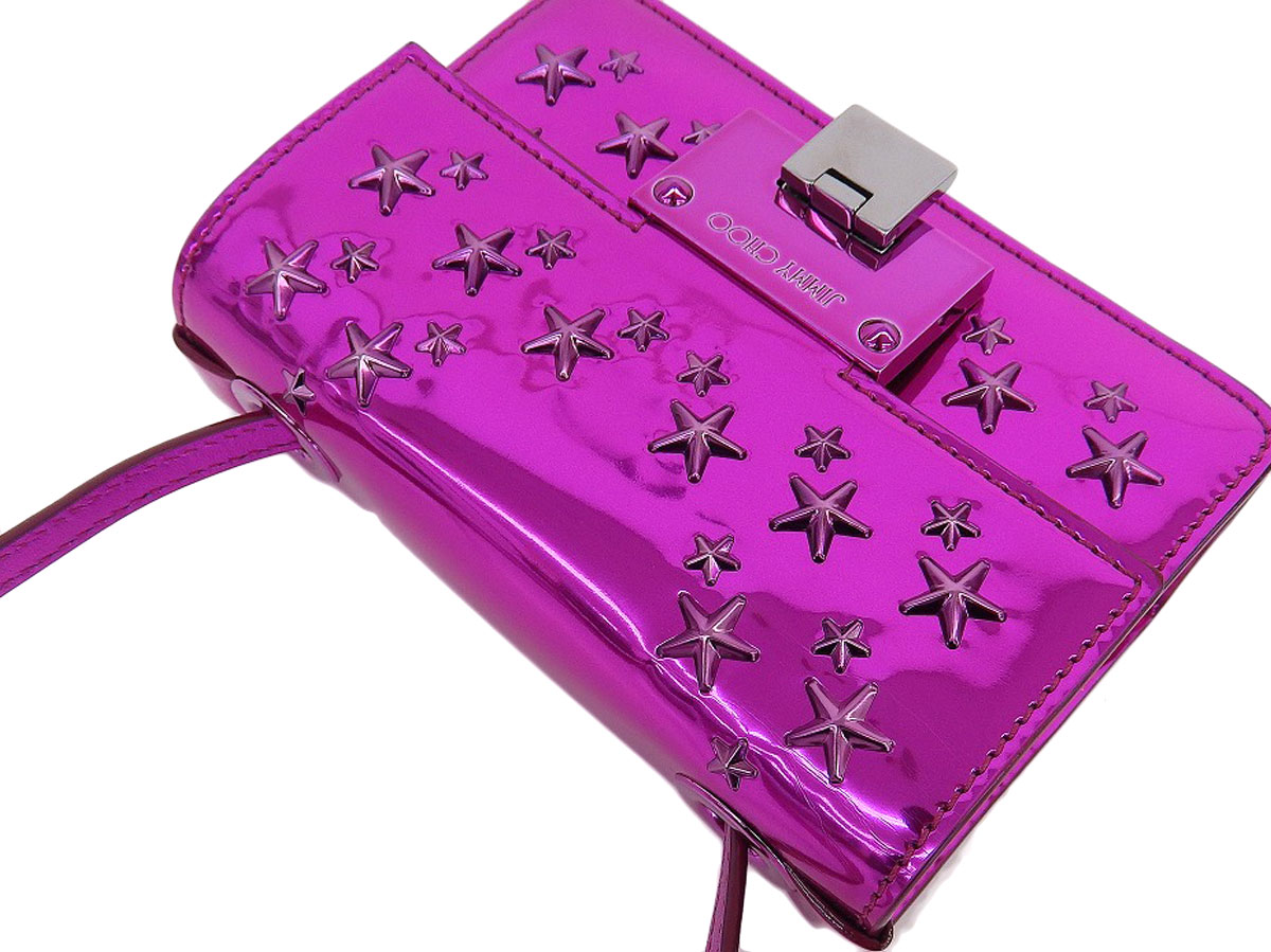 jimmy choo pink clutch bag
