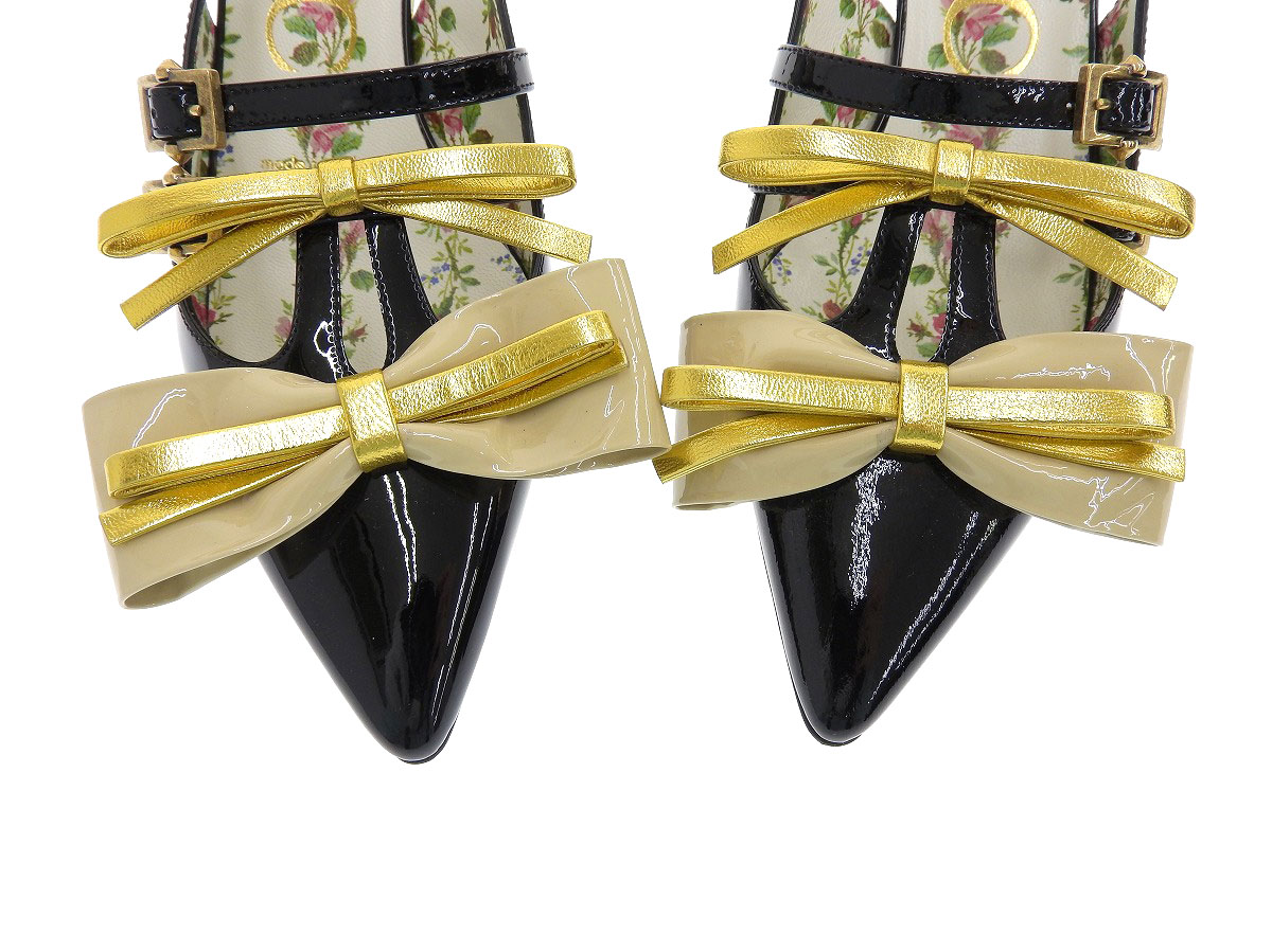 gucci ribbon sandals