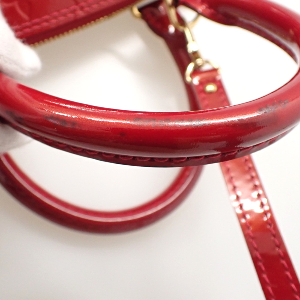 LOUIS VUITTON Vernis Alma BB M91606 Shoulder Bag Gold Hardware red | eBay