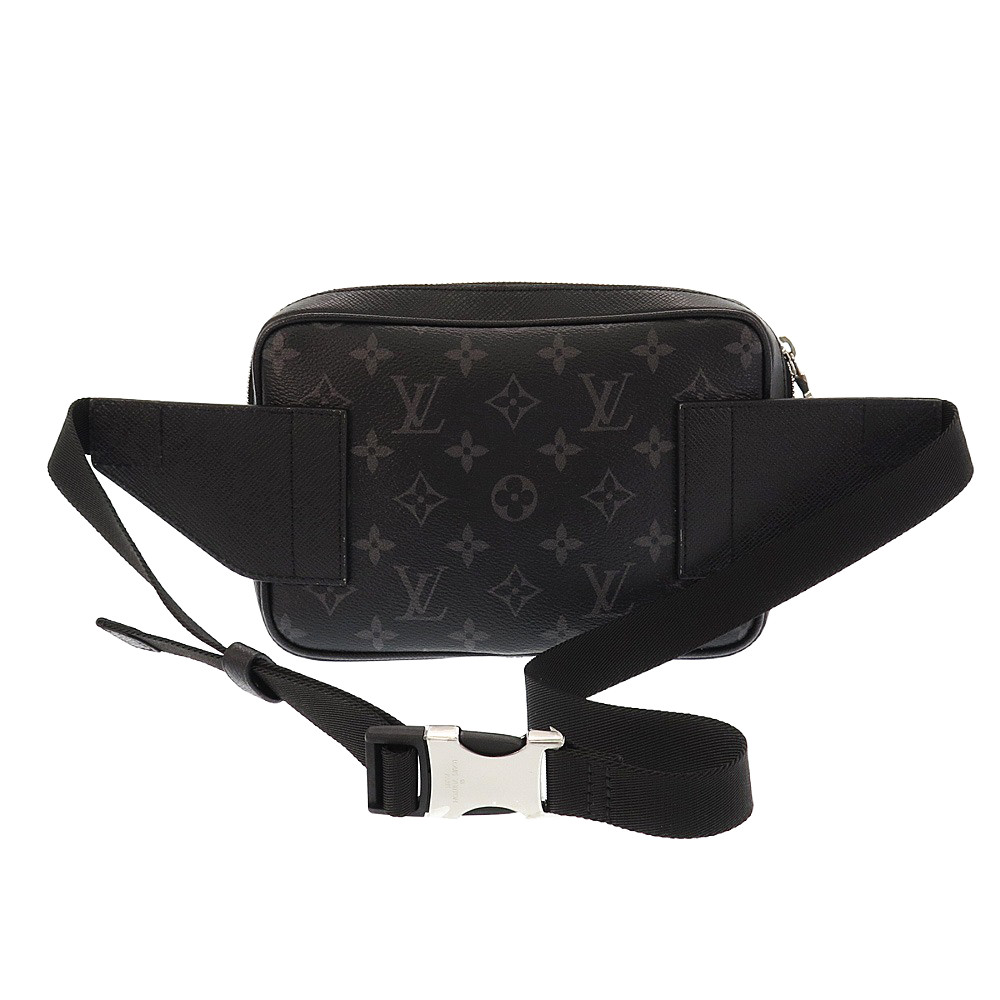 Louis Vuitton M33438 Taiga Leather Bum Bag Body Bag Black Color For Women  & Men