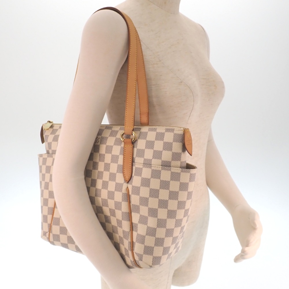 Louis Vuitton Hand Bag Neverfull MM Tote Bag - Whites Damier Azur SA 2151