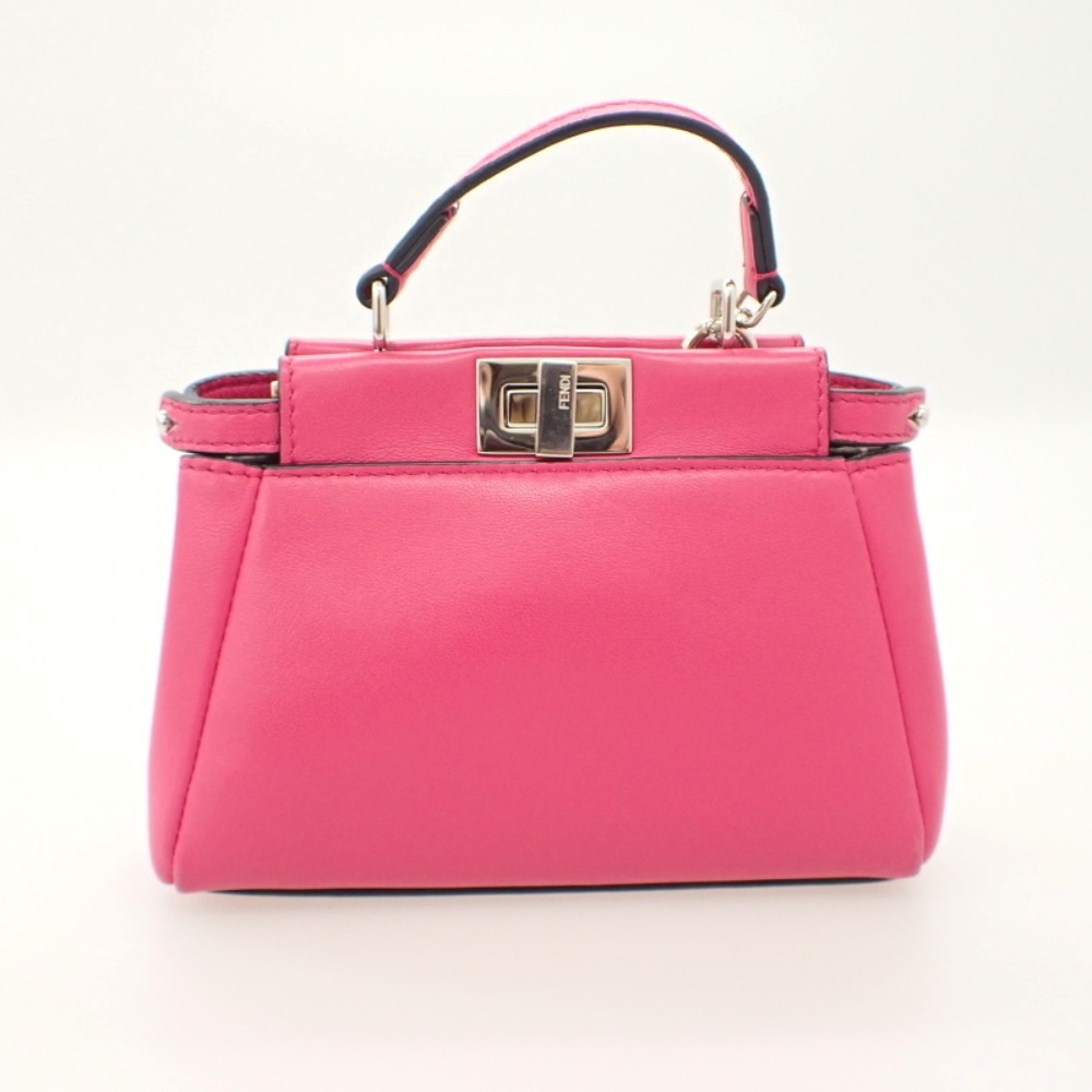 FENDI Micro peekaboo 2way mini handbag Shoulder Bag pink | eBay