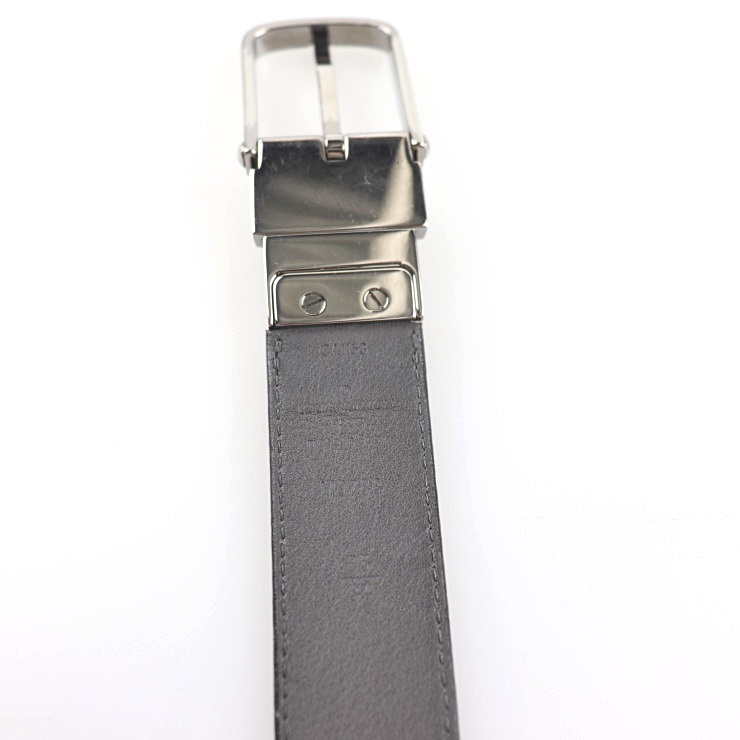 LOUIS VUITTON belt M9788V leather onyx reversible Size85/34 | eBay
